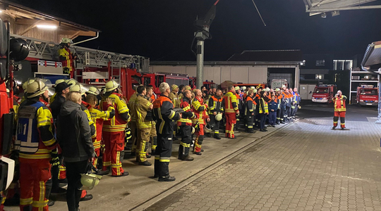 über 11 Tonnen Einsatzkräfte waren an der Übung beteiligt. 